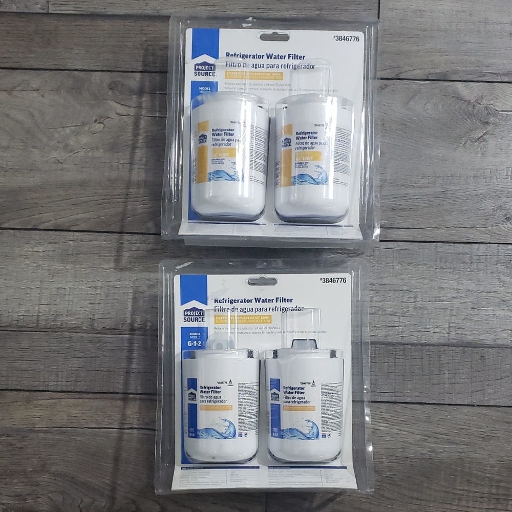 Project Source Twist-in Refrigerator Water Filter G-1-2 Fits GE MWF 2-Pack. ×2